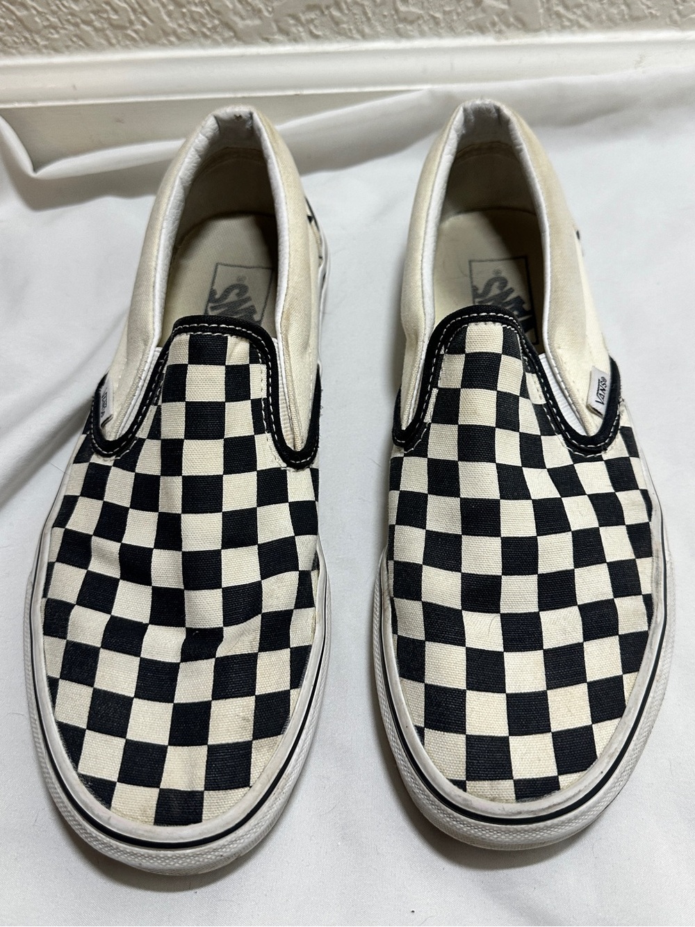 Vans Checkerboard Black / White Classic Slip-On Checkerboard Shoe